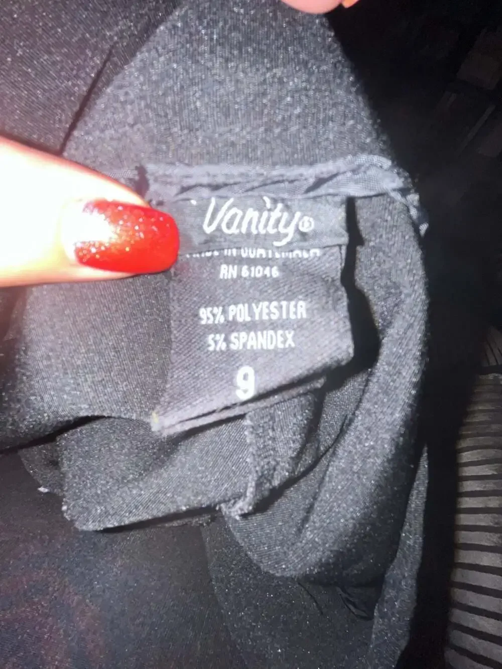 Vanity Black Dress Pants Size 9